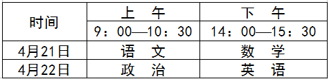 考试时间、分区统考安插（建议收藏）