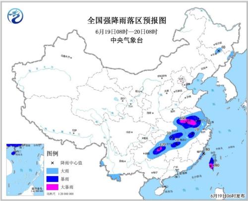 暴雨黄色预警颁发 江汉黄淮等地部分地区有大到暴雨